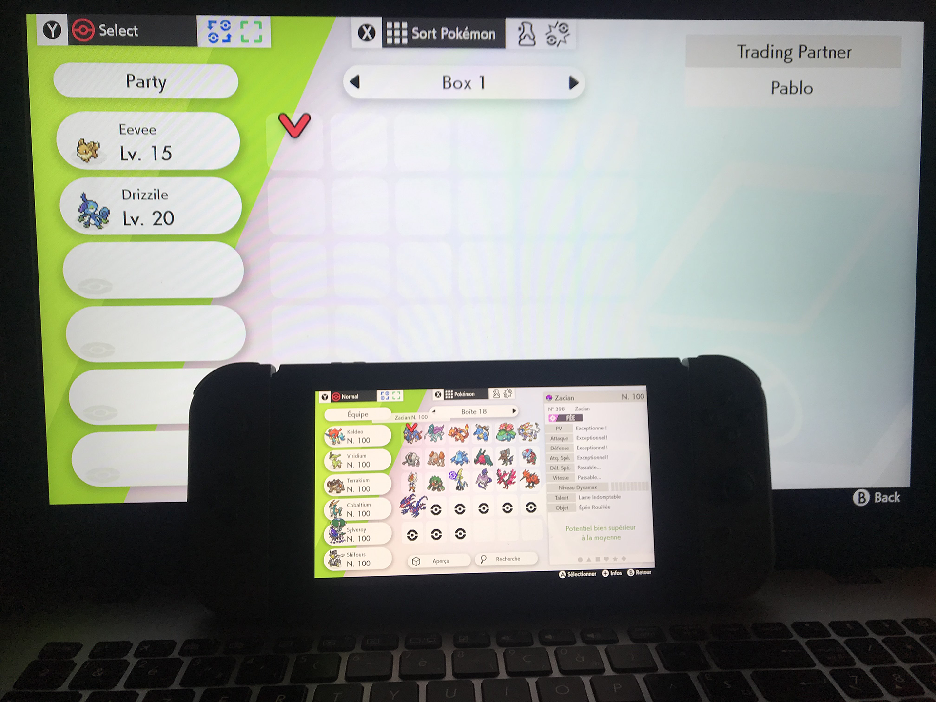 LAN Trading: PC Emulator to Real Switch (Pokemon Shield / Pokemon